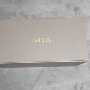 DITA Eyewear Box in Gray with Gold Logo